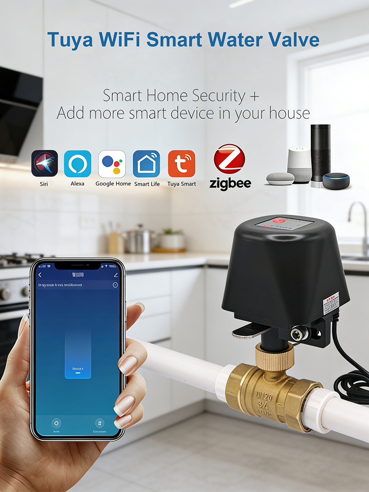 Smart Garden Home Assistant - Tuya Slimme Waterklep ​ DN15/DN20/DN25 Automatische