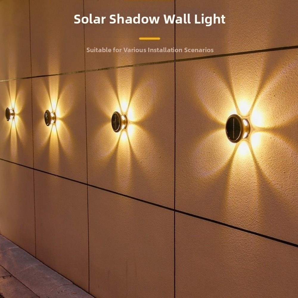 Smart Garden Fence & Balcony Hanging Planter - Waterdichte zonne-wandlamp LED-licht Slimme lichtregeling Buitenwandlamp