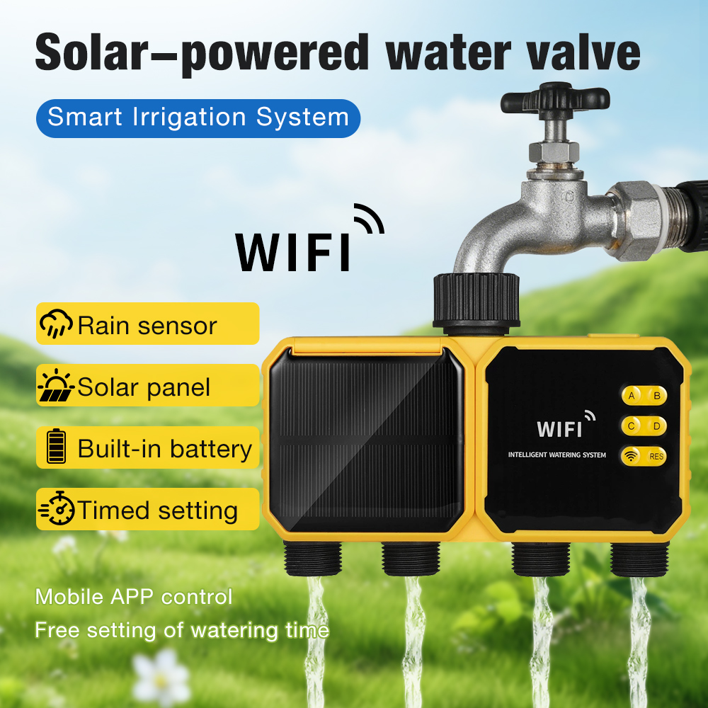 Wifi Irrigation Timer - WiFi Solar Water Timer 1/2/4 Uitgang