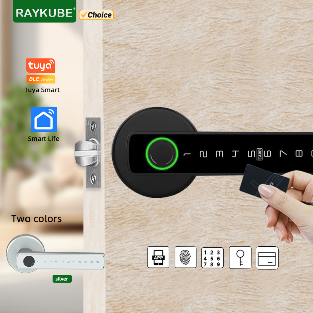 Smart Garden Door Lock - RAYKUBE M5 Tuya BLE Slim vingerafdrukdeurslot