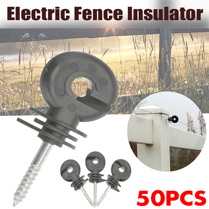 Smart Garden Fence - 50 Stuks Schrikdraad Isolatoren Duurzaam Schroefpalen