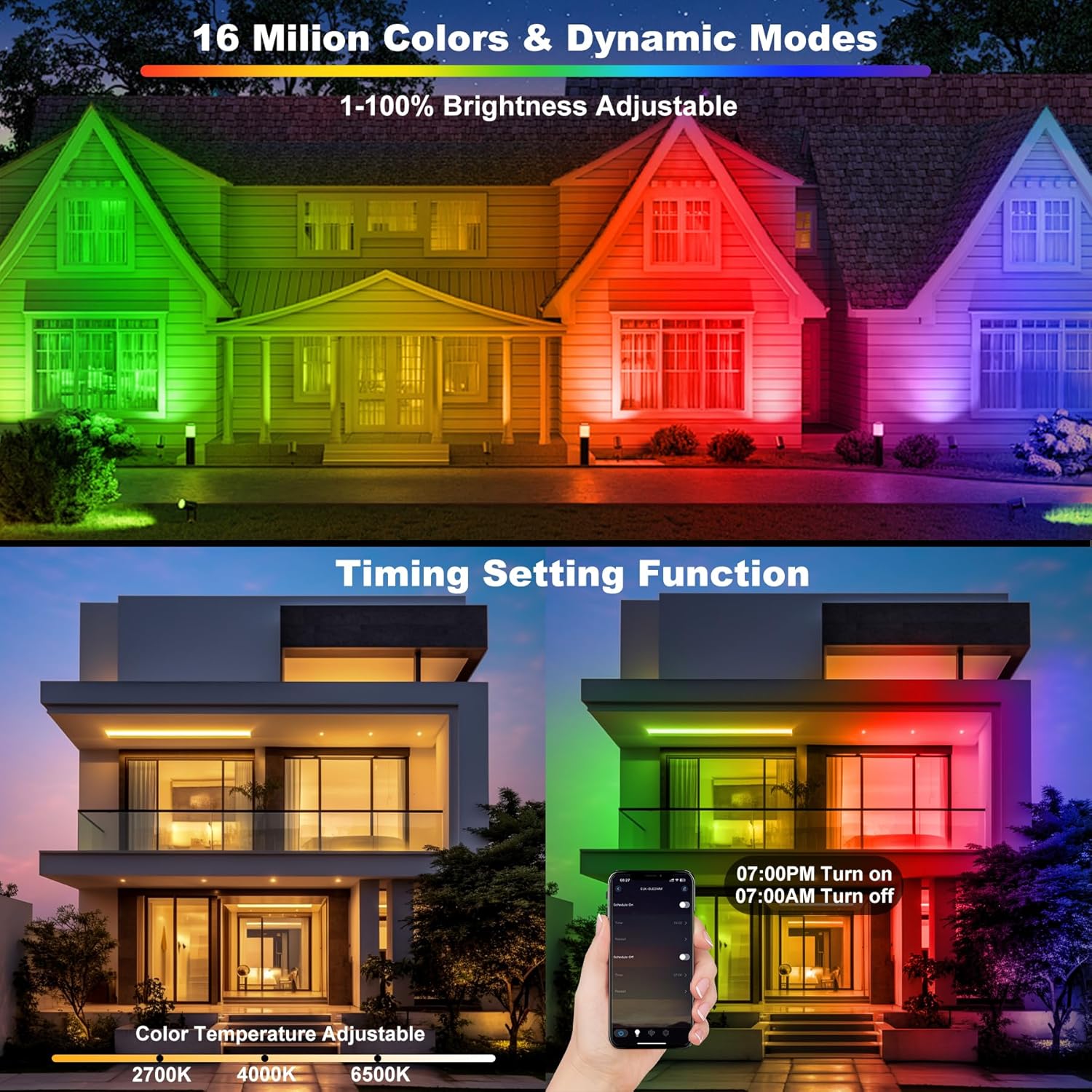 50W RGB LED-schijnwerperbalk m - Smart Garden Lights Uk recensie en prijs