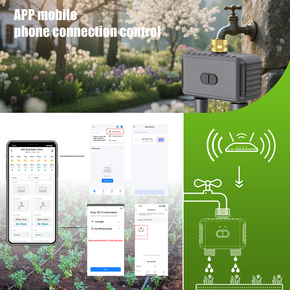 Wifi Automatische watertimer D - Wifi Irrigation Timer recensie en prijs