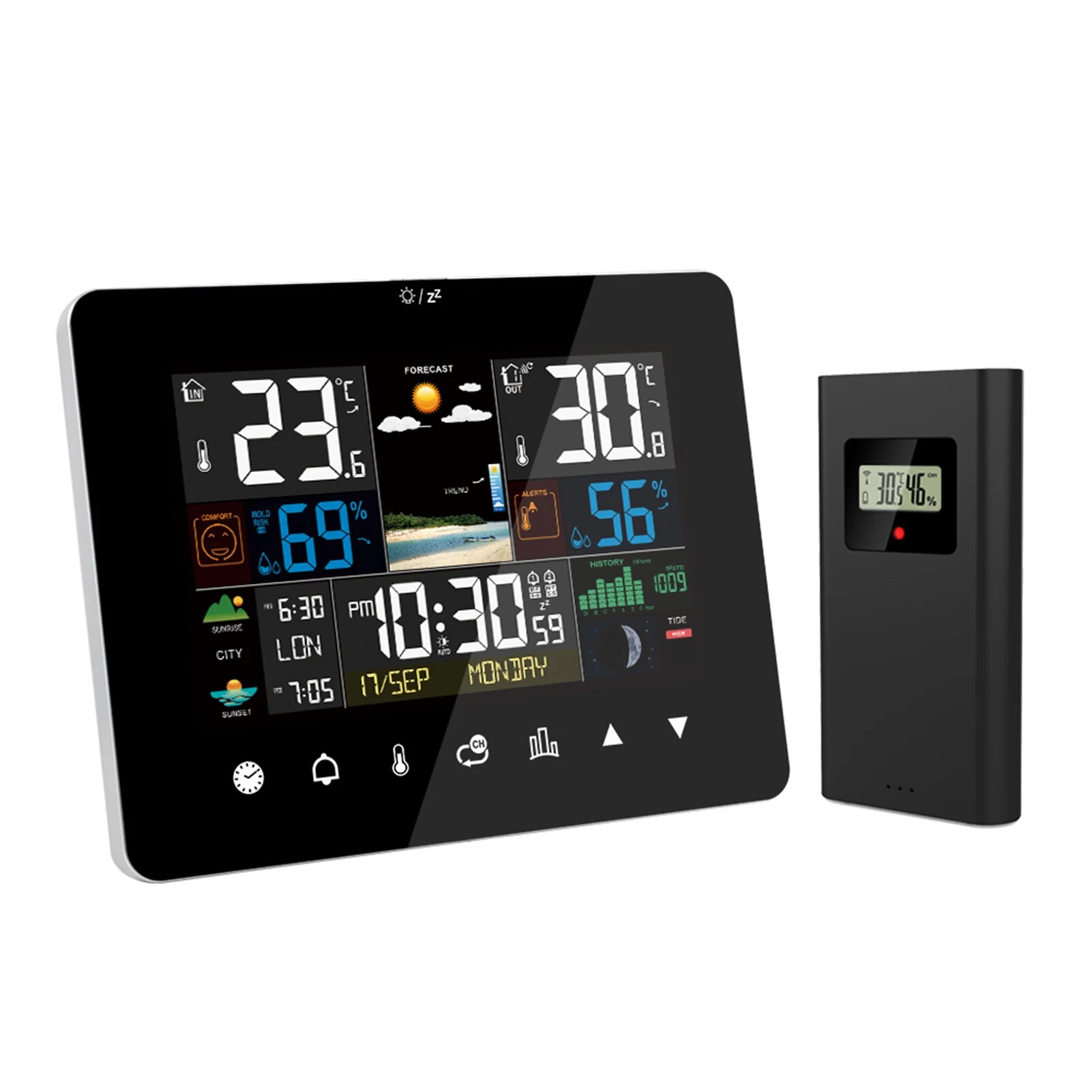 FJ3362G Weerstation Wekker The - Garden Weather Station recensie en prijs