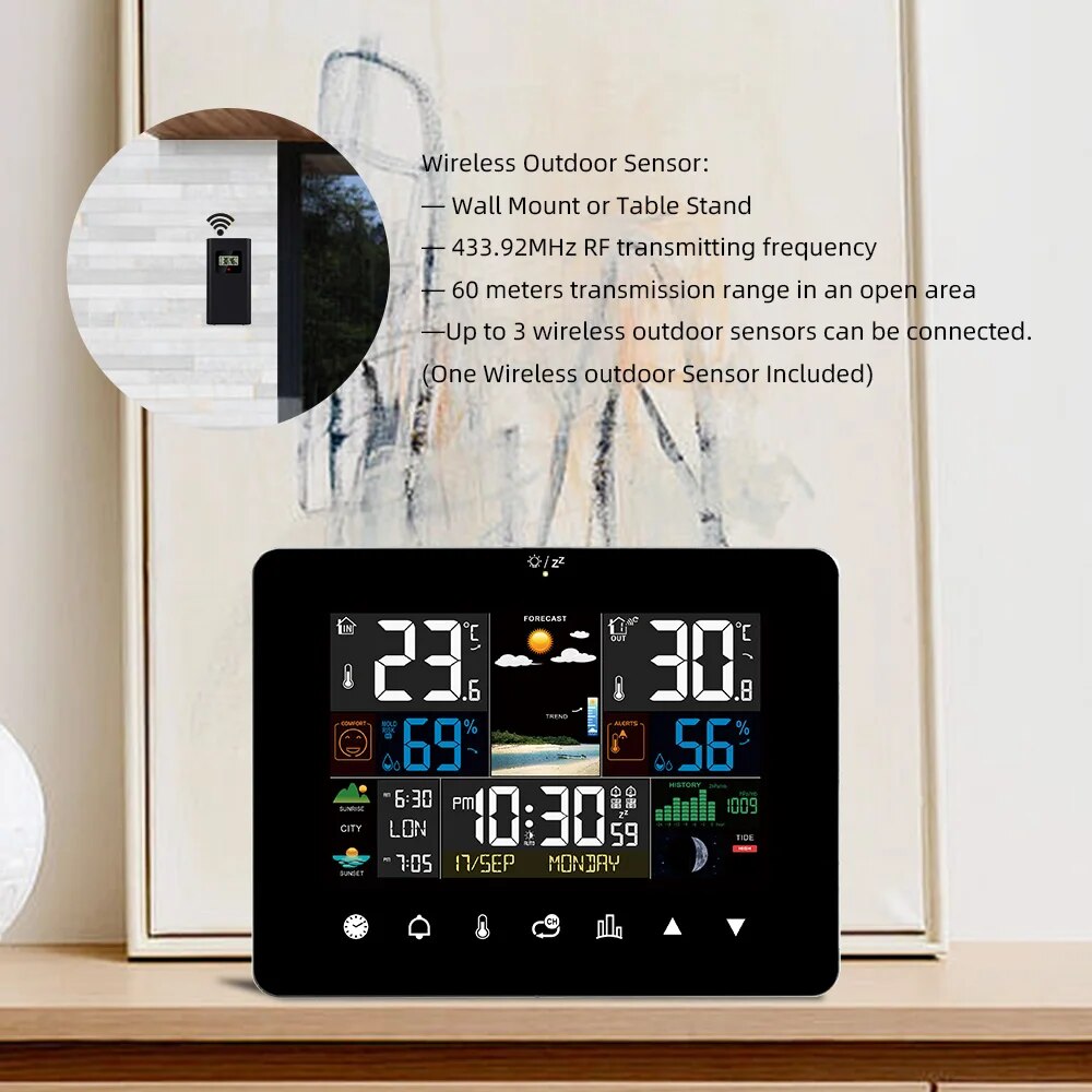 FJ3362G Weerstation Wekker The - Garden Weather Station recensie en prijs