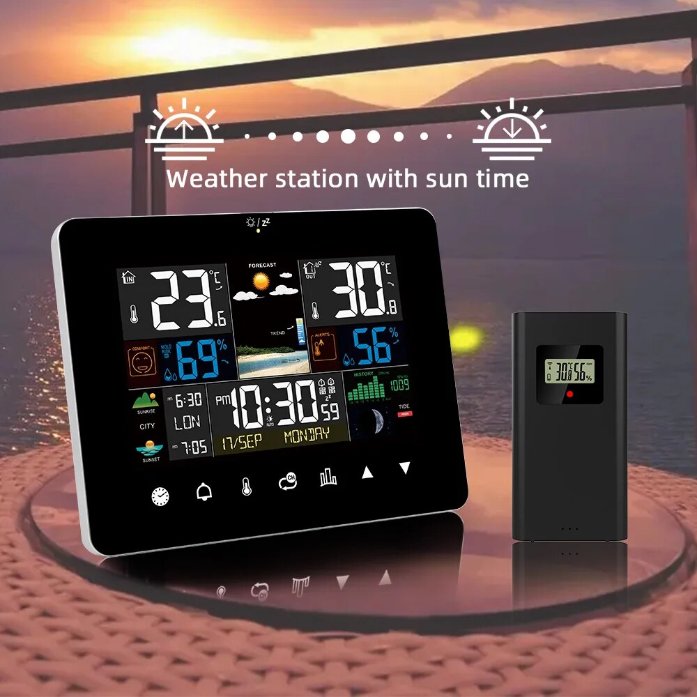 FJ3362G Weerstation Wekker The - Garden Weather Station recensie en prijs