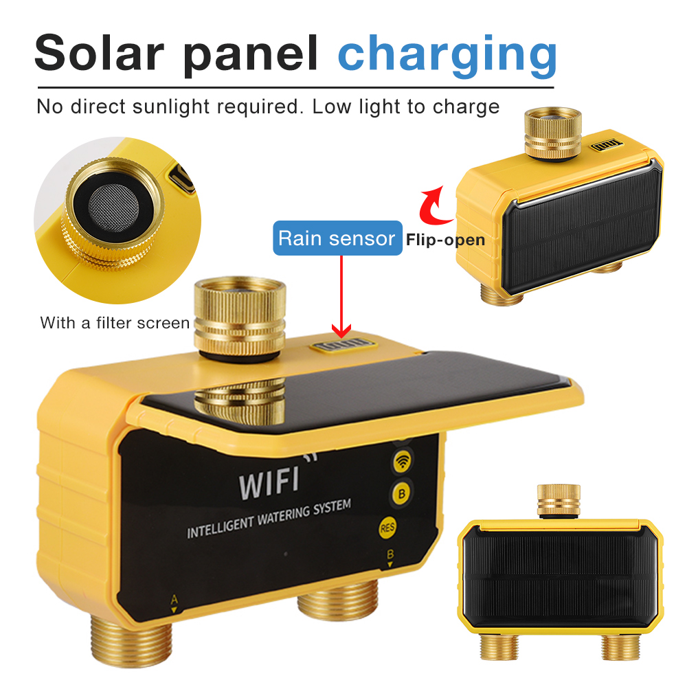 WiFi Solar Water Timer 1/2/4 U - Wifi Irrigation Timer recensie en prijs