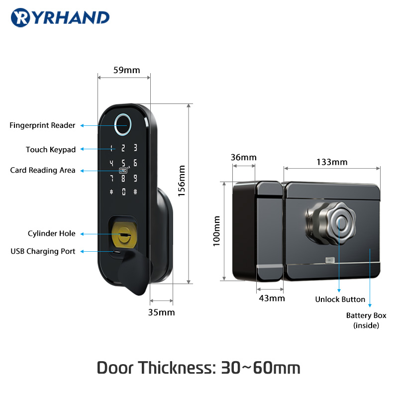 Tuya Vingerafdruk Deurslot Wat - Smart Garden Door Lock recensie en prijs