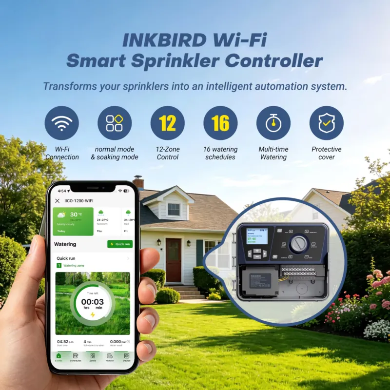 Inkbird 12-station slimme spro - Wifi Irrigation Timer recensie en prijs