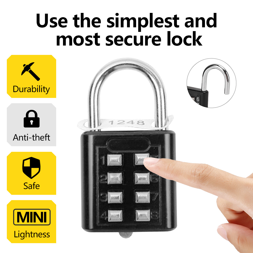 8-cijferige combinatie buitenk - Smart Garden Gate Lock recensie en prijs