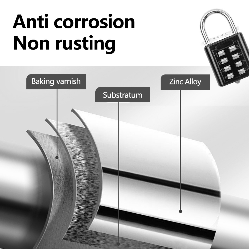 8-cijferige combinatie buitenk - Smart Garden Gate Lock recensie en prijs