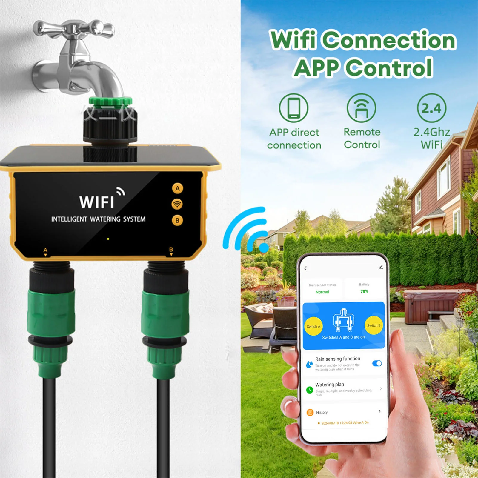 Solar WiFi Smart Irrigatie Tim - Wifi Irrigation Timer recensie en prijs