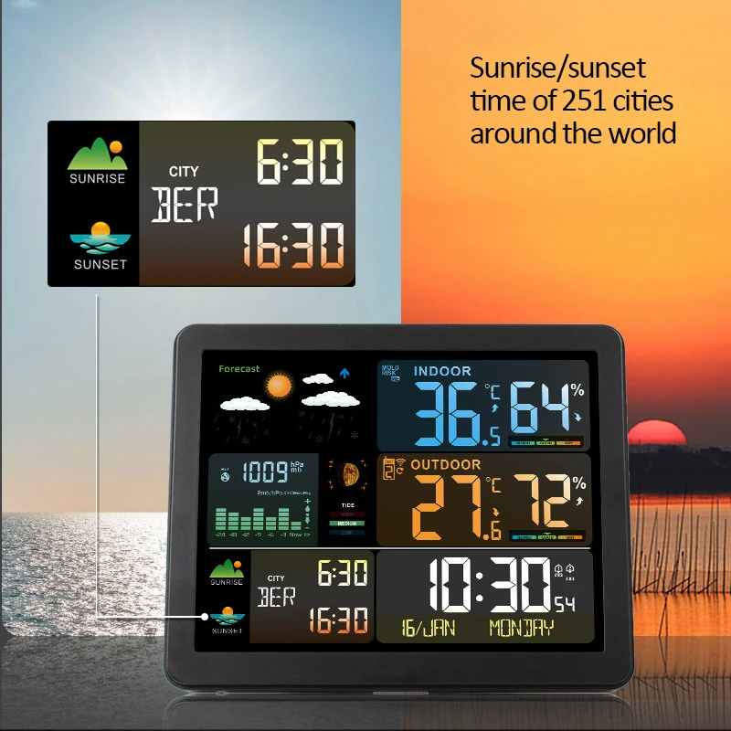 Digitale weerstationklok Binne - Garden Weather Station recensie en prijs